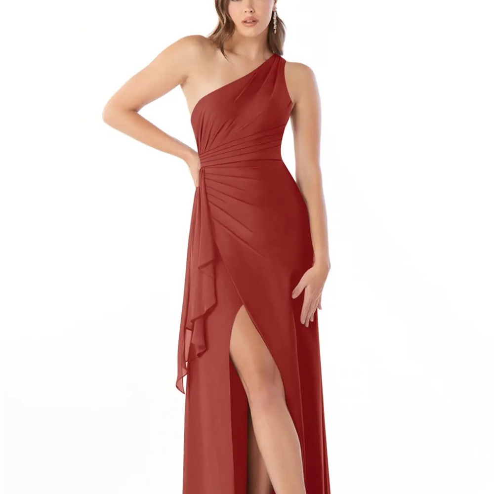 Azazie Maive Dress in Terracotta